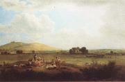 John glover Hayfield near Primrose Hill 1817 oil painting on canvas